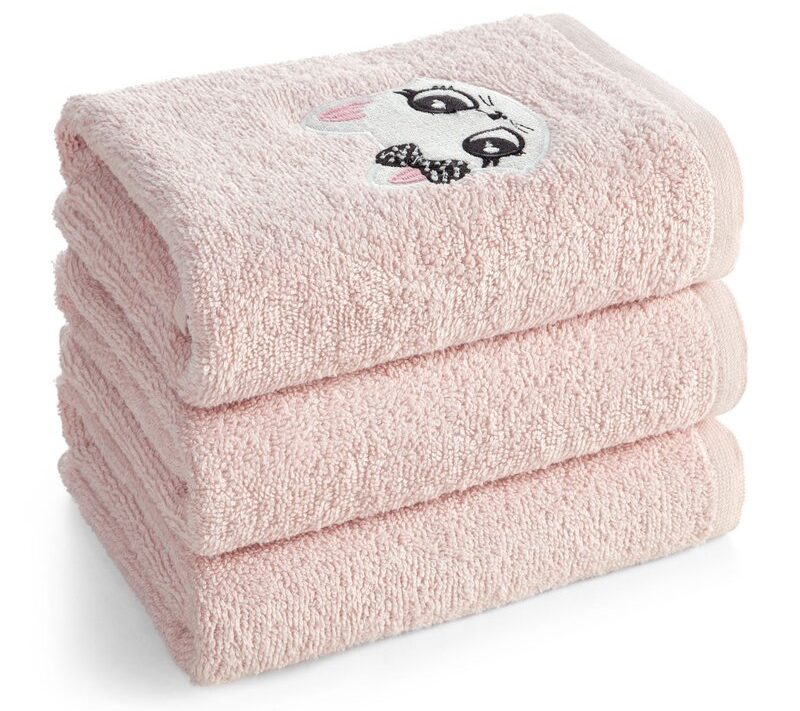 Ręcznik dziecięcy Baby72 pudrowy róż 60 x 120 cm – miękki i chłonny