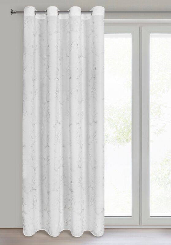 Zasłona gotowa Emili biały 140 x 250 cm – rozjaśnia wnętrze