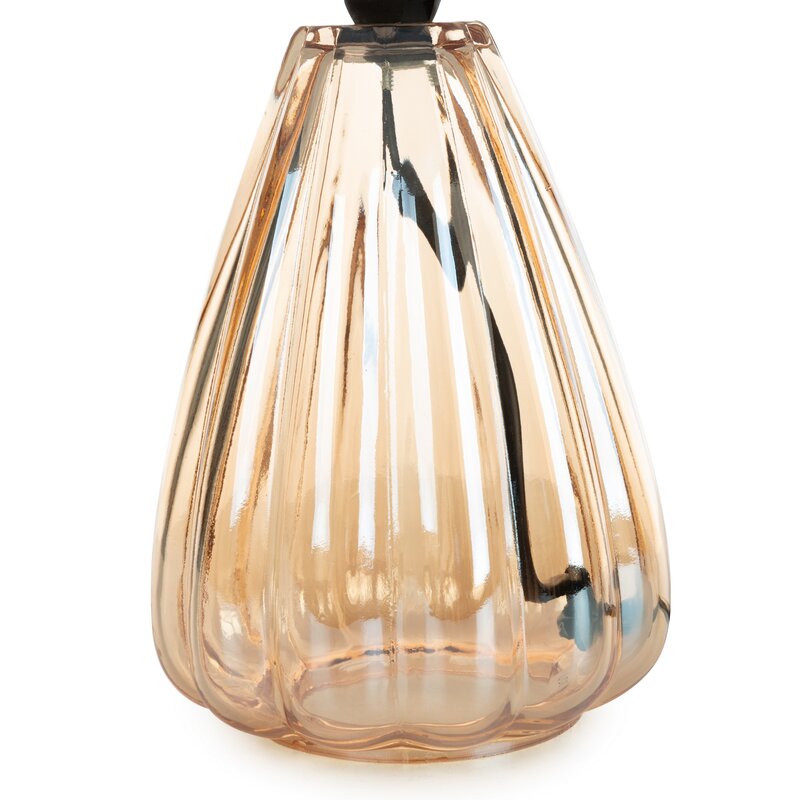 Lampa stołowa Devin kremowa O 20 x 33 cm – subtelny blask we wnętrzu