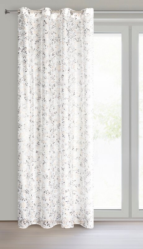 Zasłona gotowa biała 140 x 250 cm – subtelnie filtruje światło