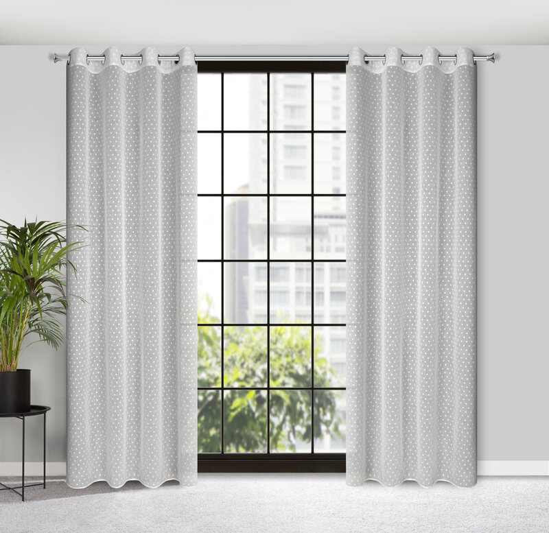 Zasłona gotowa Hania biała 140 x 250 cm – rozjaśnia wnętrze