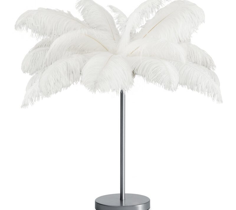 Lampa podłogowa Feri srebrna 65 x 65 x 68 cm – tworzy nastrój