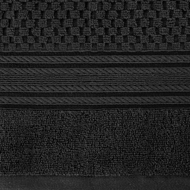 Ręcznik Davos czarny 50 X 90 cm – miękki i chłonny