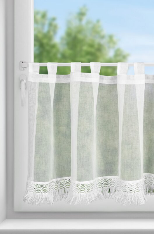 Firana gotowa Roxana biała 150 x 60 cm – rozjaśnia wnętrze