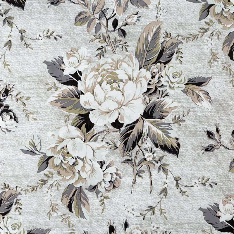Pościel satynowa Spring srebrna 220 x 200 cm – dla spokojnego snu