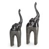 Figurka ceramiczna Mandi stalowa 11 X 7 X 30 CM – symbol szczęścia