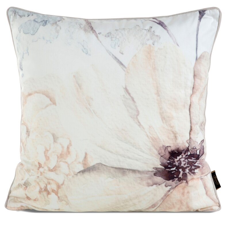 Poszewka velvet beżowa 45 x 45 cm – doda przytulności