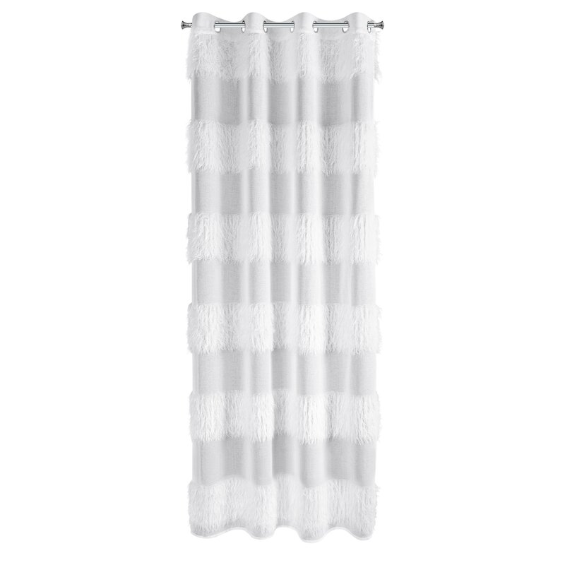 Firana gotowa Margaret 1 biała 140 X 250 cm – z delikatną aplikacją