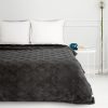 Koc flanelowy Caro stalowy 150 x 200 cm – otulający ciepłem