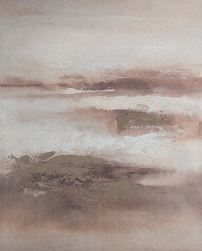 Obraz ręcznie malowany abstrakcyjny beżowy 80 X 100 CM – intryguje i inspiruje