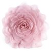Poszewka Flores srebrna Ø 40 cm – z trójwymiarowym kwiatem