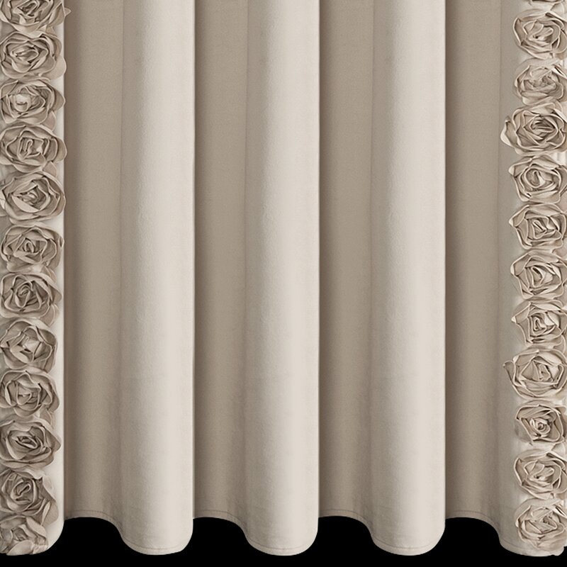 Zasłona welwetowa Roses 14 ciemnobeżowa 140 X 270 cm – miękki welwet