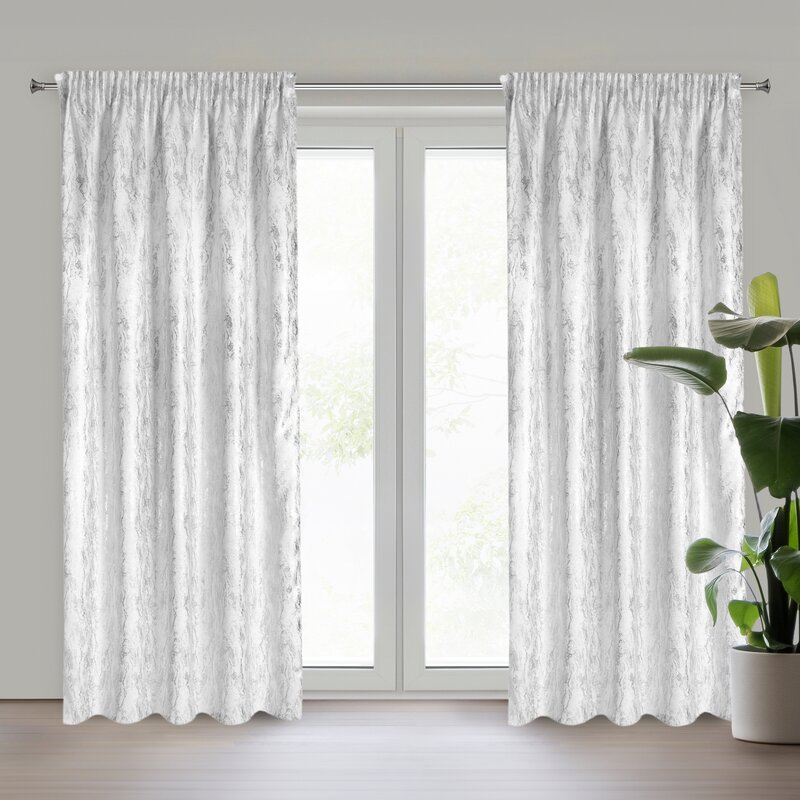 Zasłona gotowa Elise biały 140 x 270 cm – zaciemniająca dimout
