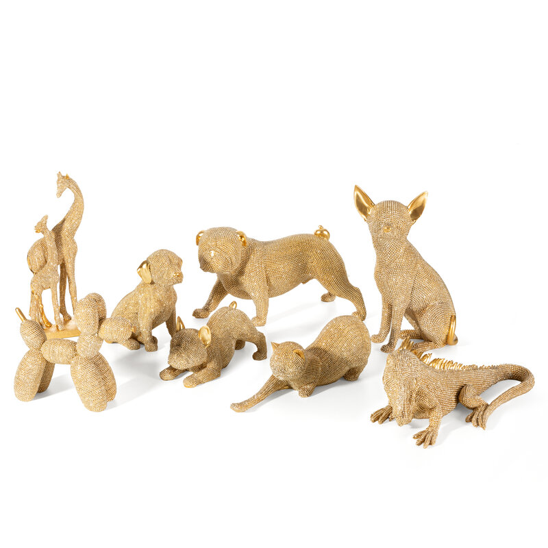 Figurka ceramiczna Eldo złota 16 x 11 x 26 cm – doda blasku wnętrzu