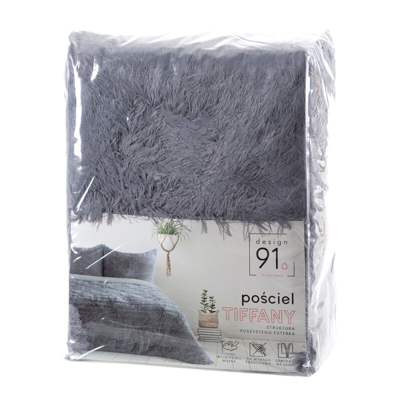 Pościel Tiffany srebrna 220 X 200 CM – miękka i puszysta
