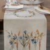 Gobelinowy obrus polne kwiaty naturalny 45x140 cm – wprowadza sielski klimat