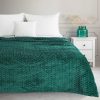 Koc flano Cindy6 ciemnozielony 170 x 210 cm – miękki i ciepły