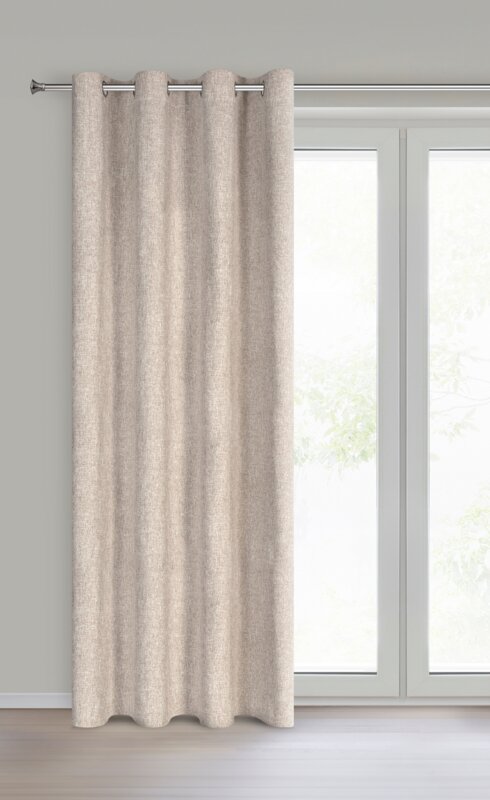 Zasłona gotowa Adelina beżowa 140 x 250 cm – zaciemniająca sypialnię