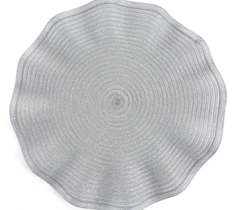 Podkładka June srebrna o 38 cm – chroni blat stołu