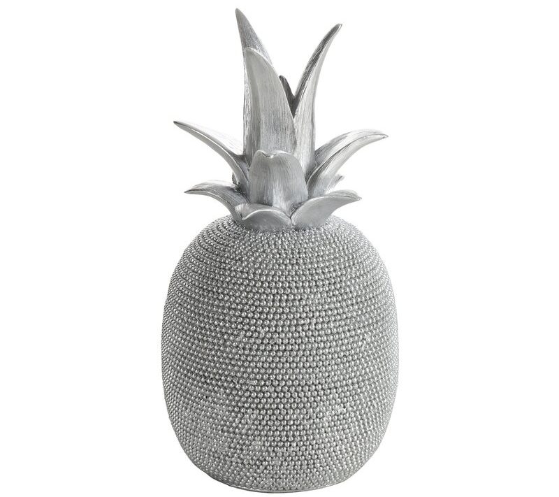 Figurka ceramiczna Eldo srebrna 11 x 11 x 22 cm – doda blasku wnętrzu