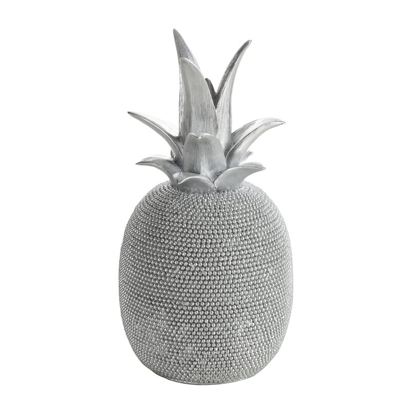 Figurka ceramiczna Eldo srebrna 11 x 11 x 22 cm – doda blasku wnętrzu