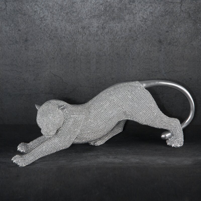 FIGURKA DEKORACYJNA ELDO 39 X 11 X 14 CM SREBRNY