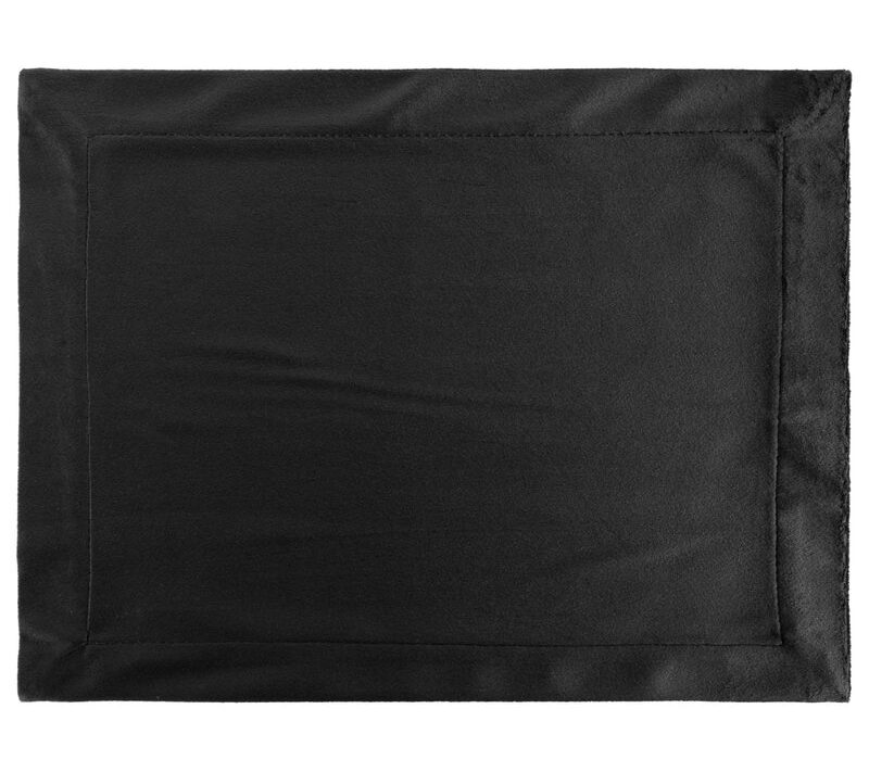 Obrus gładki Melinda czarny 30 x 40 cm – elegancka dekoracja stołu