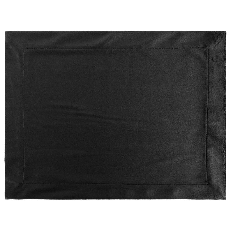 Obrus gładki Melinda czarny 30 x 40 cm – elegancka dekoracja stołu