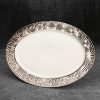 Patera ceramiczna Altea srebrna 25 x 34 x 3 cm – stylowa dekoracja stołu
