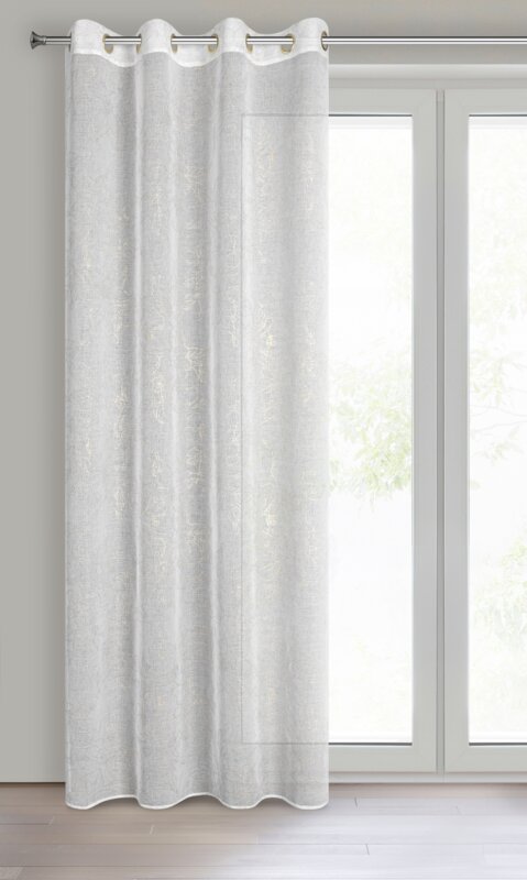 Firana gotowa Anita biała 140 x 250 cm – rozjaśnia wnętrze