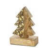 FIGURKA ŚWIATECZNA D32 10 X 5 X 14 CM BRĄZOWY
