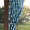 Zasłona gotowa Garden 9 turkusowa 155 x 200 cm – ochrona przed słońcem