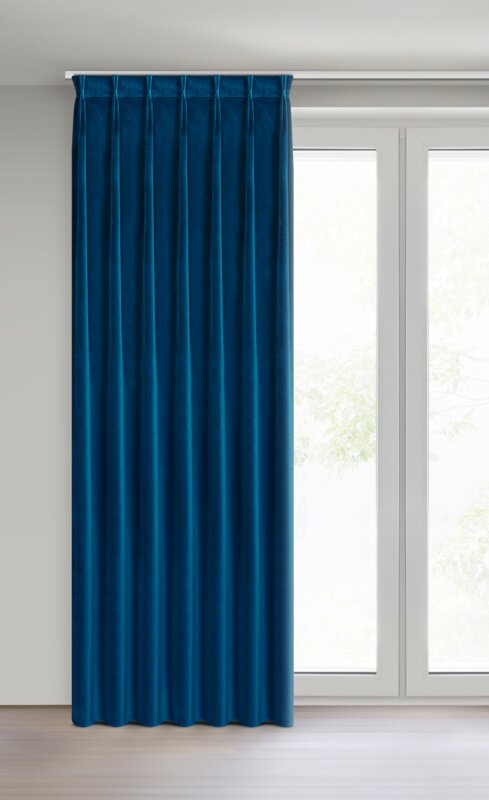 Zasłona gotowa granatowa 80 x 270 cm – zaciemnia pomieszczenie