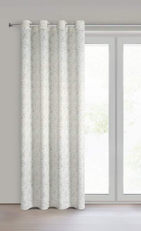 Zasłona gotowa RONYA kremowa 140 X 250 cm – łatwa w pielęgnacji
