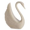 Figurka ceramiczna Logan beżowa 16 X 6 X 20 CM – do salonu i sypialni