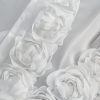 Zasłona gotowa Roses 12 biała 140 X 270 CM – lekka i zwiewna