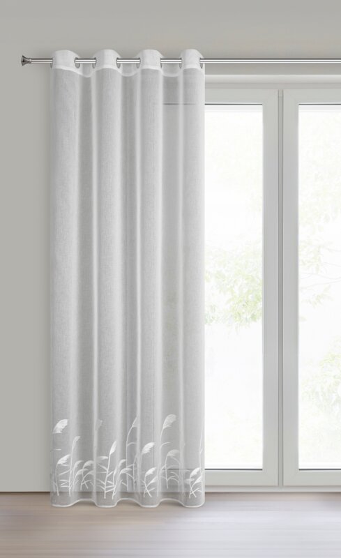 Firana gotowa Tasha biała 140 x 250 cm – rozprasza światło