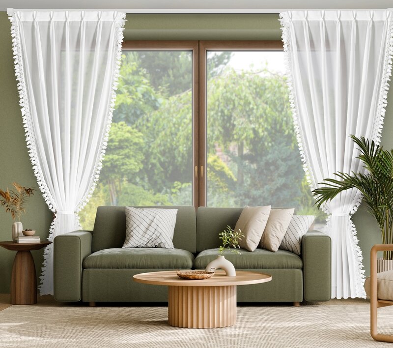 Firana gotowa Loreta biała 80 x 270 cm – rozprasza światło