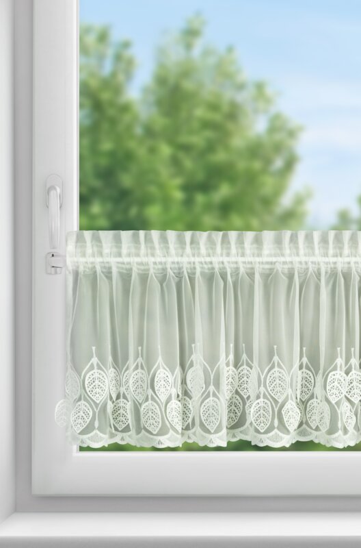Firana gotowa Nira kremowa 150 x 40 cm – rozjaśnia wnętrze