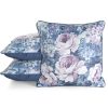 Poszewka velvet ciemnoniebieska 45 x 45 cm – miękka i stylowa