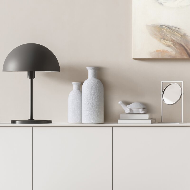 Wazon ceramiczny Riso biały fi 15 x 60 cm – na susze i kwiaty
