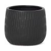 Doniczka ceramiczna czarna fi 16 x 13 cm – idealna na rośliny