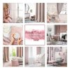 Zasłona gotowa Caren biała 140 X 250 cm – z kwiatowym wzorem