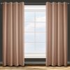 Zasłona gotowa D91 ADORE jasnobrązowa 140 x 250 cm – średnie zaciemnienie