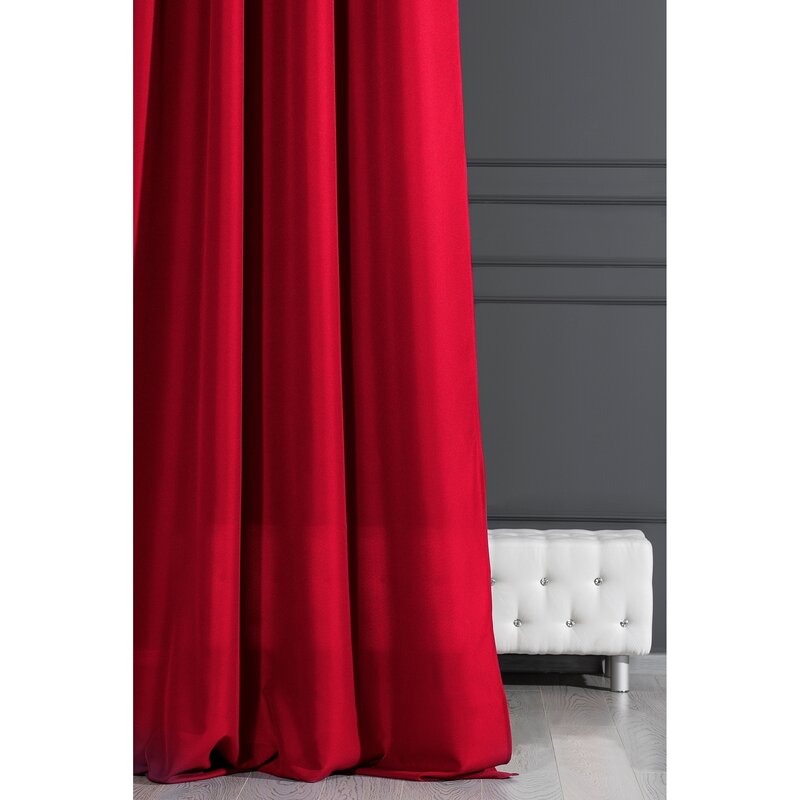 ZASŁONA GOTOWA D91 ADORE 140 X 250 CM CZERWONY