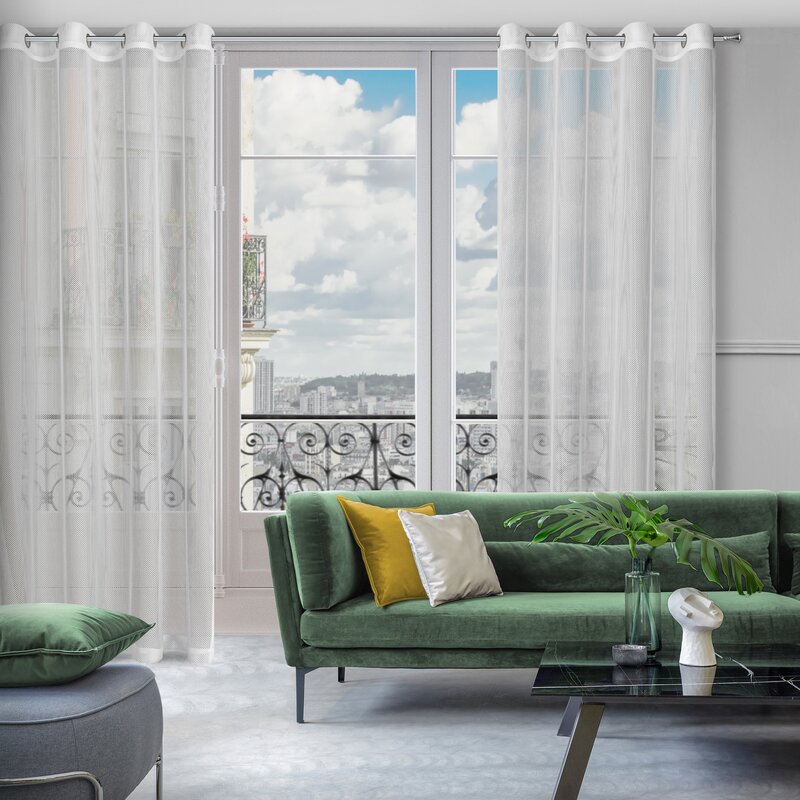 Firana gotowa Megi biała 140 X 250 cm – delikatnie rozprasza światło