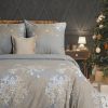 KOMPLET POŚCIELI ŚWIATECZNEJ SANTA5 160 X 200 CM BEŻOWY