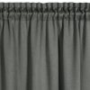 Zasłona gotowa Carlo popielata 130 x 300 cm – zaciemnienie sypialni