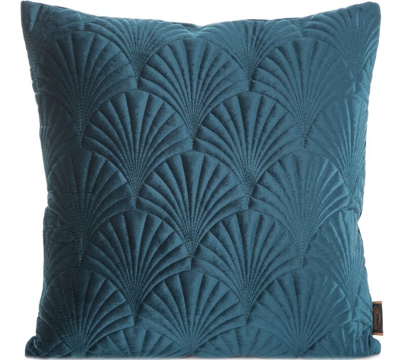 Poszewka welwetowa RIA2 ciemnoturkusowa 45 x 45 cm – wprowadza luksus