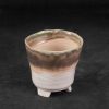 Doniczka ceramiczna kremowa fi 13 x 13 cm – do salonu i sypialni